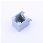 RJ45 6p6c 灰色——KH-PCB-6P6C