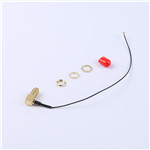 轉(zhuǎn)接線 11牙SMA彎母頭轉(zhuǎn)三代IPEX RG081黑色線——KH-SMAKW-IPEX3-RG0.81-B160